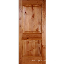 Puerta compuesta arqueada de 2 paneles Knotty Alder